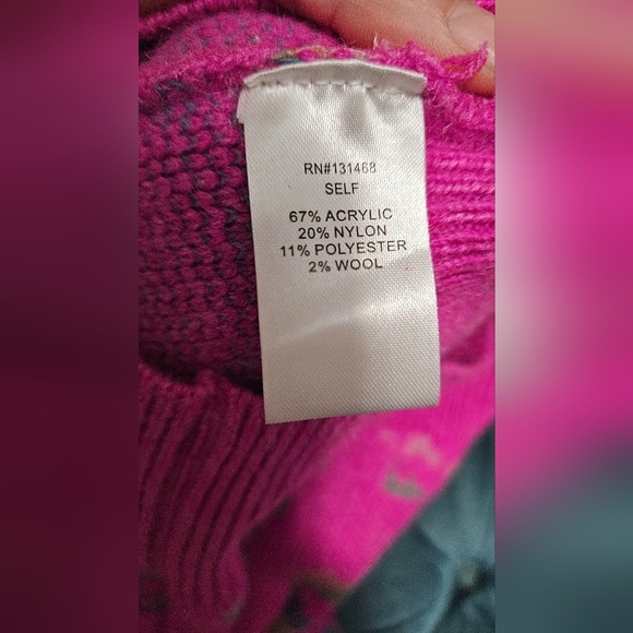 FATE Pink Puff Sleeve leopard sweater. Size medium NWT - Picture 13 of 13